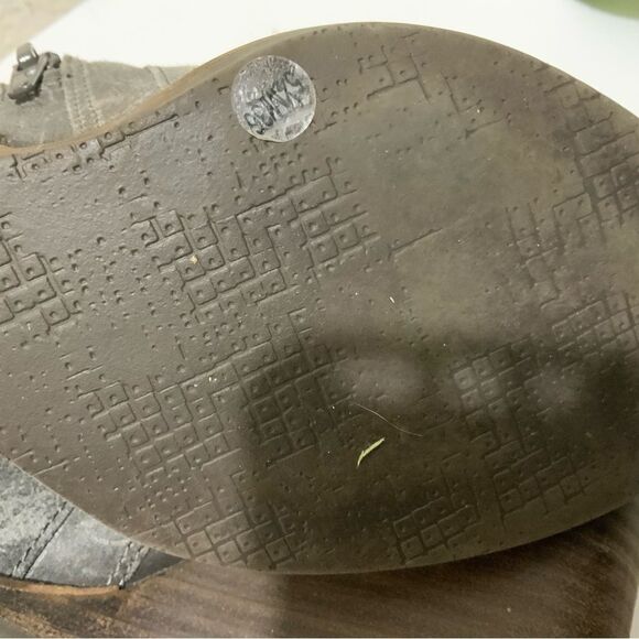 Lucky Brand Yabba Women's Ankle Wedge Booties Size 5.5 M, Gray Leather - Picture 11 of 15